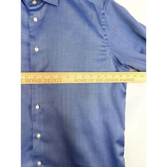 ETON Contemporary Dress Shirt Men's XL 43/17 Blue Button Up Long Sleeve - Picture 6 of 9